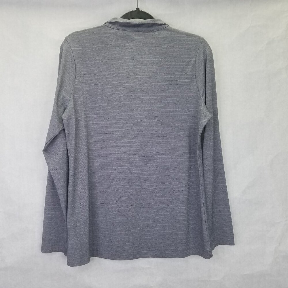 Performance Men’s Gray Quarter-Zip Pullover - Picture 9 of 16